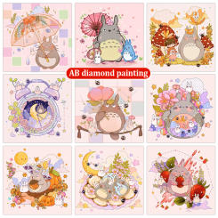 Children's Diamond Painting Hobbies Cartoon Pattern AB Drills Diamond Mosaic Embroidery Set DIY Home Decoration Girl Gift