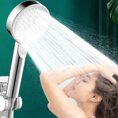 Shellfish Head Shower Polish High Pressure Shower Head 5 Molds High Pressure Rainfall Faucet Tap Bathroom Accessories