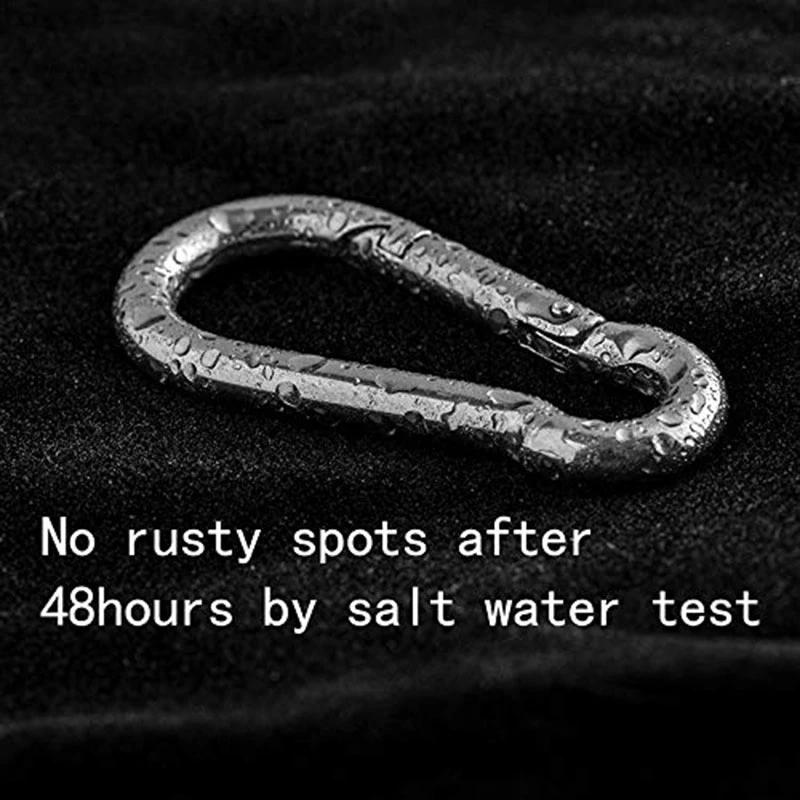 Description Picture 6 of item4Pcs M6 Spring Snap Hooks Heavy Duty Stainless Steel 304 Swing Set Accessories Fit For Gym,Camping,Traveling