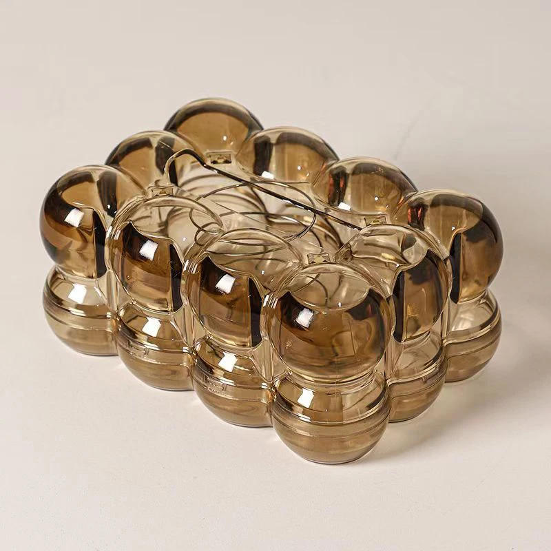 Description Picture 5 of itemNordic Light Luxury High-looking Tissue Box Home Living Room Coffee Table Tissue Storage Box Creative Transparent Tissue Box