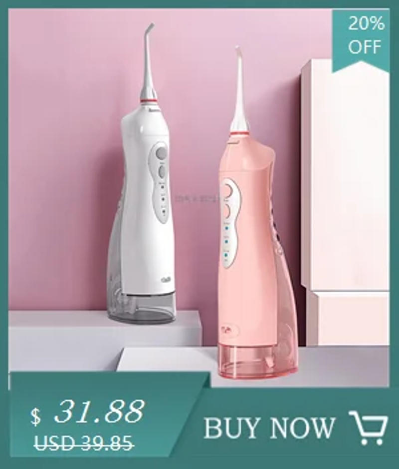 Description Picture 6 of itemIrrigator Dental Water Flosser Oral Teeth Cleaning Device Dental Water Thread Jet Cleaner With Travel Bag Portable USB Charging