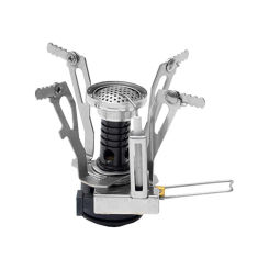 Foldable Campfire Burner Automatic Ignition Integrated Stove Picnic Outdoor Camping Cookware Supply Travelling Black