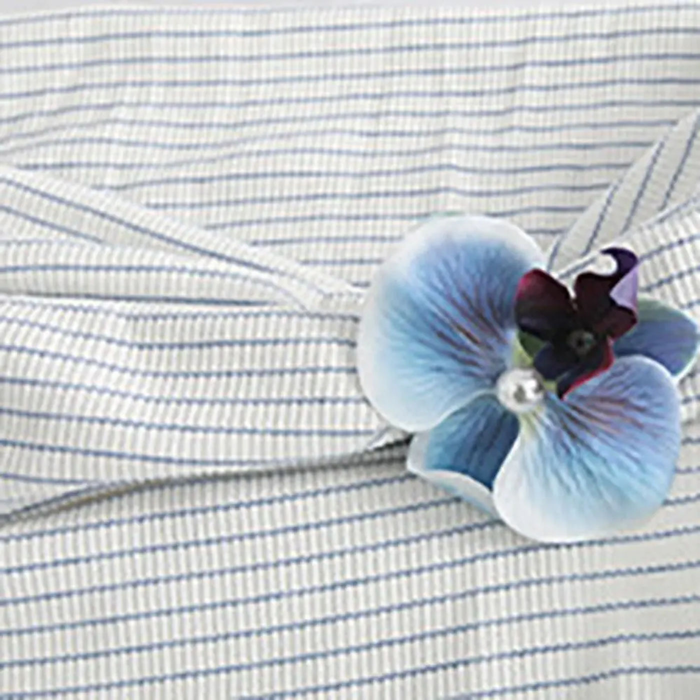 Description Picture 4 of itemStripe Off Shoulder Crop Top Slim Fit Ins Stripe Flower T-shirt Female Clothing Sweet Bottoming Shirt Women Beachwear