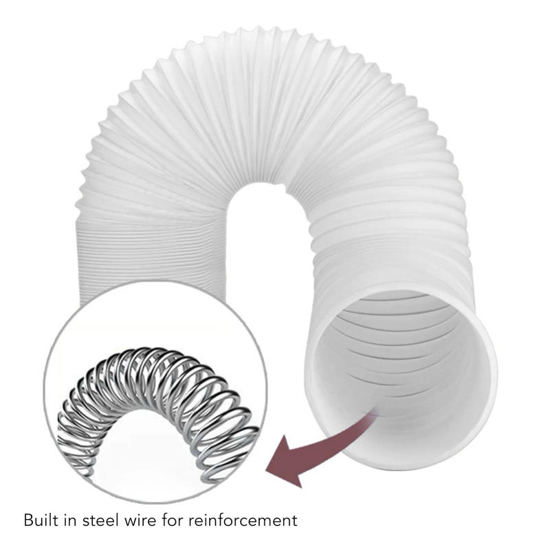 Description Picture 4 of item3M Air Conditioning Vent Hose PP+Wire Collapsible/Stretchable CCW Threaded Vent Hose For Air Conditioning Accessories