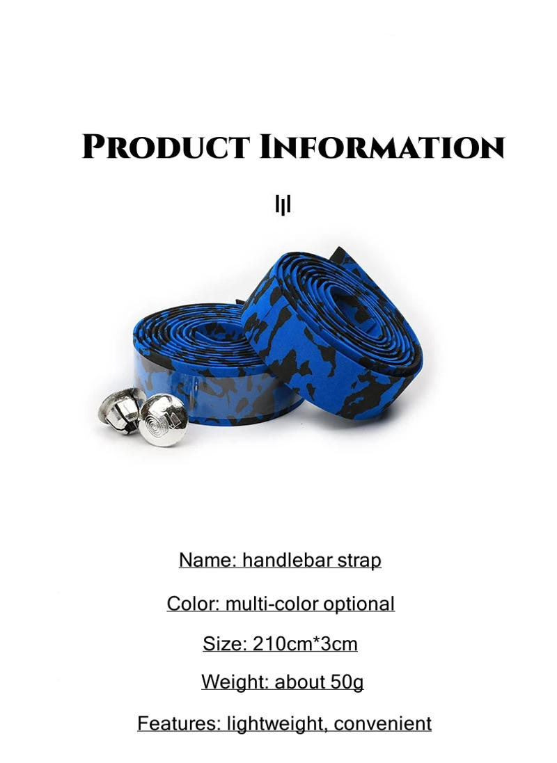 Description Picture 3 of item1Pair Bicycle Handlebar Strap MTB Road Bike Handle Tape Non-Slip Sponge Belt Tape Handbar Protection Cover Cycling Accessories