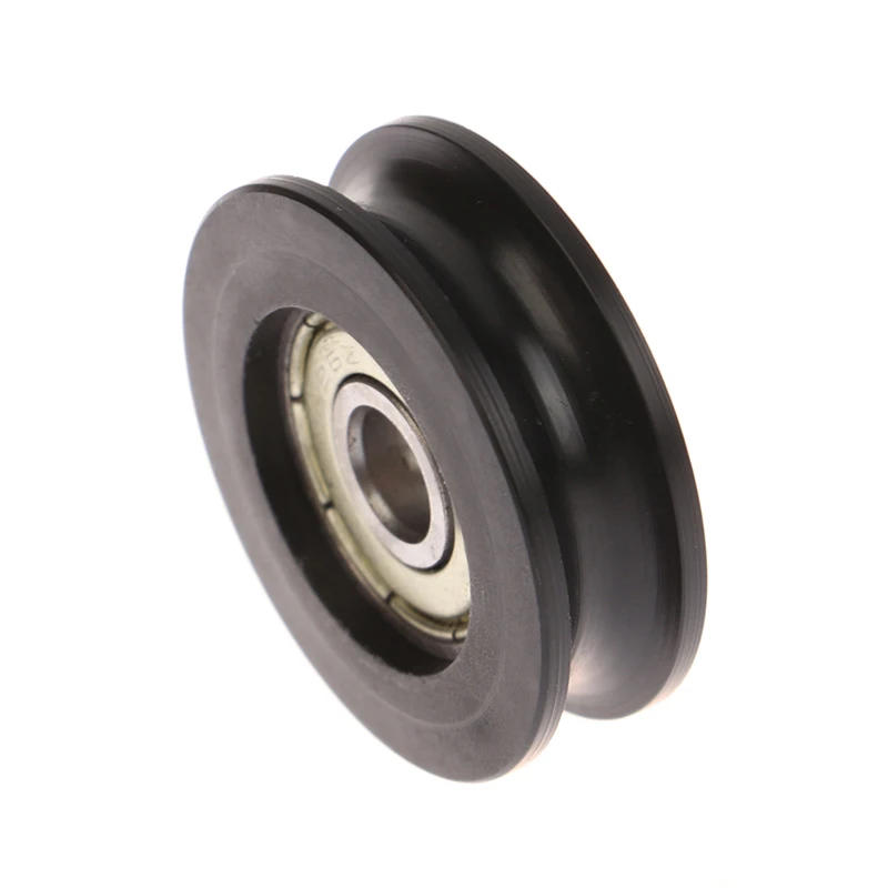 Description Picture 4 of item1pc For Slide Door Window U Groove Roller Pulley 626 Bearing Steel Bearing Roller Injection-coated U-shaped Pulley Wheel