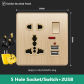 5HD usb Socket Gold