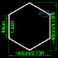 1 hexagon