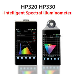 Spectrum color illuminance meter HP320 HP330 spectrum analyzer 0.1-100Klx show finger color temperature wavelength irradiator