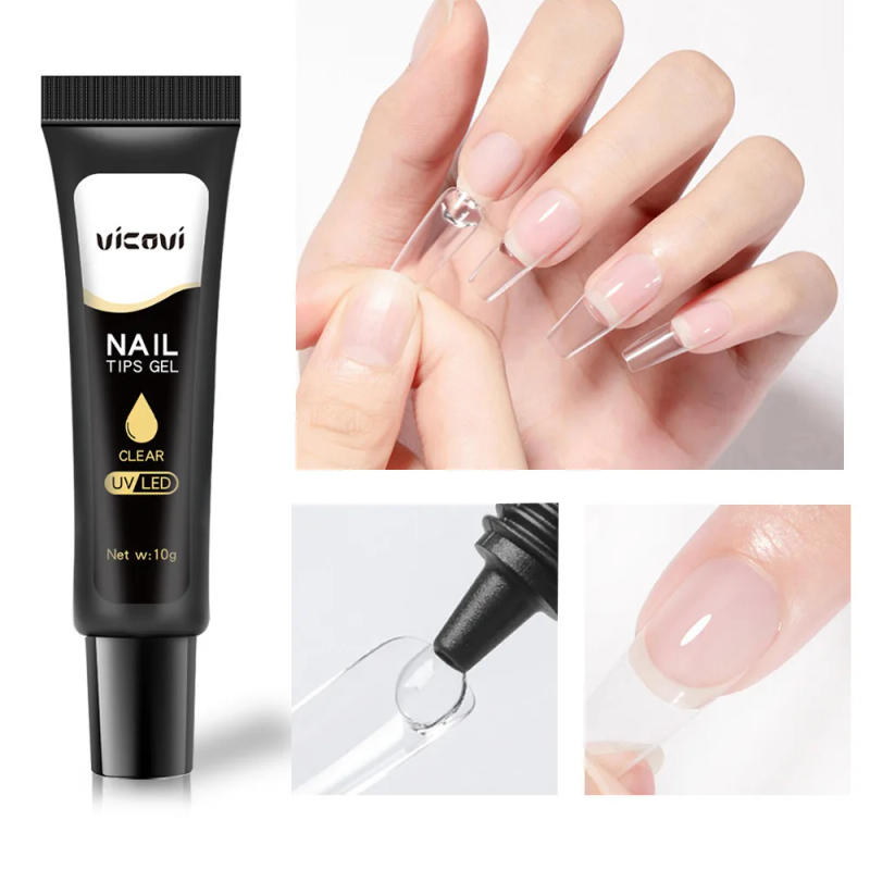 Description Picture 5 of itemUV/LED Nail Tips Glue Gel for False Nails UV Strong Ahesive Solid Tube Nail Tip Glue Gel Polish Bonder Manicure Supplies
