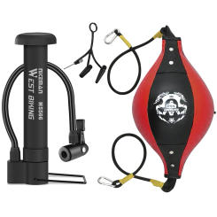 PU Leather Training Reaction Speed Balls with Pump Pear Boxing Bag Punching Ball for Gym MMA Muay Thai Sports Fitness