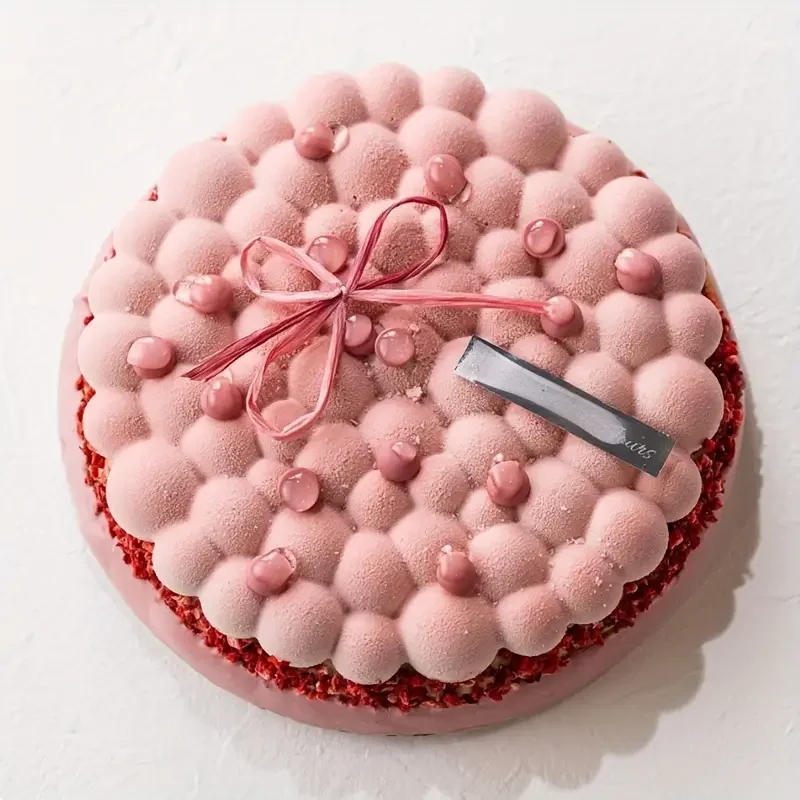 Description Picture 3 of itemCreativity Round Cake Silicone Baking Pan For Pastry Mold Tart Ring Pie Chocolate Mousse Dessert Baking Decorate Party Bakewar