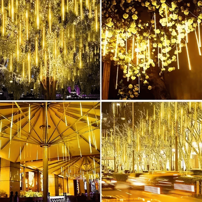 Description Picture 2 of item1/2/3/4 Set 30/50cm LED Meteor Shower Rain Light Holiday String Light Garden Light Christmas Wedding Decoration Party Fairy Lamp