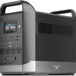Portable Power Station 1800W 1440Wh LiFePO4 Solar Generator 1.2Hrs 80% Recharged Parallel to Get Double Capacity 2880Wh/3600W