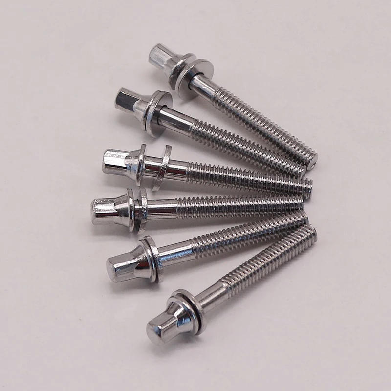 Description Picture 2 of itemM6 common use standard outer square head bolts drum bolts silver drum screws 40mm 45mm 50mm 55mm length 6 pieces 1 lot