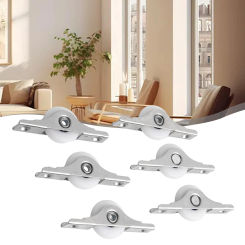 Accessory Set Scroll Wheel Wardrobe Window Pulley Door Hardware Home Kitchen Nylon Plastic+stainless Steel Roller