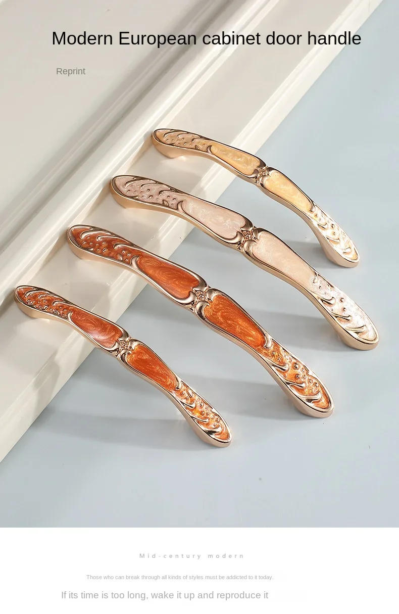 Description Picture 2 of itemEuropean Luxury Amber Gold Door Pull Up Bar Closet Kitchen Cabinet Handle for Furniture Cupboard Wardrobe Drawer Knob Hardware