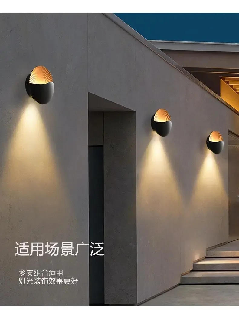 Description Picture 6 of itemBedroom bedside wall lamp Outdoor waterproof  Modern simple Living room staircase aisle Balcony terraceсветильник настенный 벽등