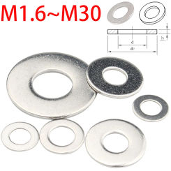 M1.6 M2 M2.5 M3 M3.5 M4 M5 M6 M8 M10 M12 M14 M16~M30 304 Stainless Steel Large Size Oversize Big Wider Flat Washer Plain Gaske