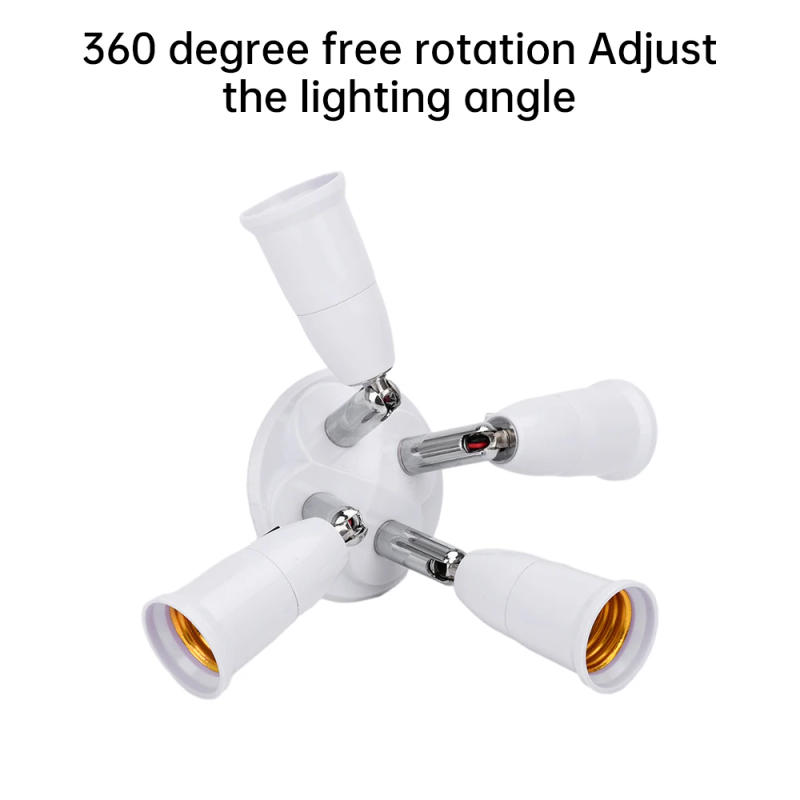 Description Picture 5 of itemFlexible E27 Lamp Base Holder Bulb Socket Adapter Lamp Socket Holder Extender Screw Light Base Converter 110V-220V