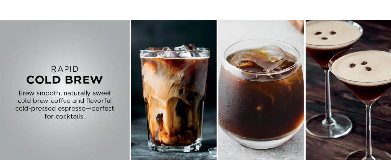 Description Picture 5 of itemFast cold brew espresso drip coffee maker with integrated grinder,tamper,hands-free frother for cappuccino and latte