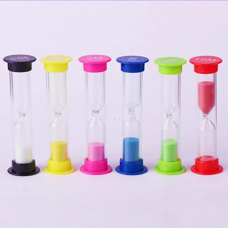 Description Picture 3 of item6 Pieces/set Hourglass 30S/1/2/3/5/10 Minutes Sand Table for ChildrenGift Home Decoration Clock Timer Clocks Decor Garden