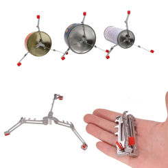 Camping Gas Tank Bracket Burner Outdoor Stove Tools Bottle Shelf Stand Tripod Folding Canister Stand Tourist Equipment