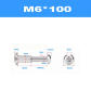 2set M6x100