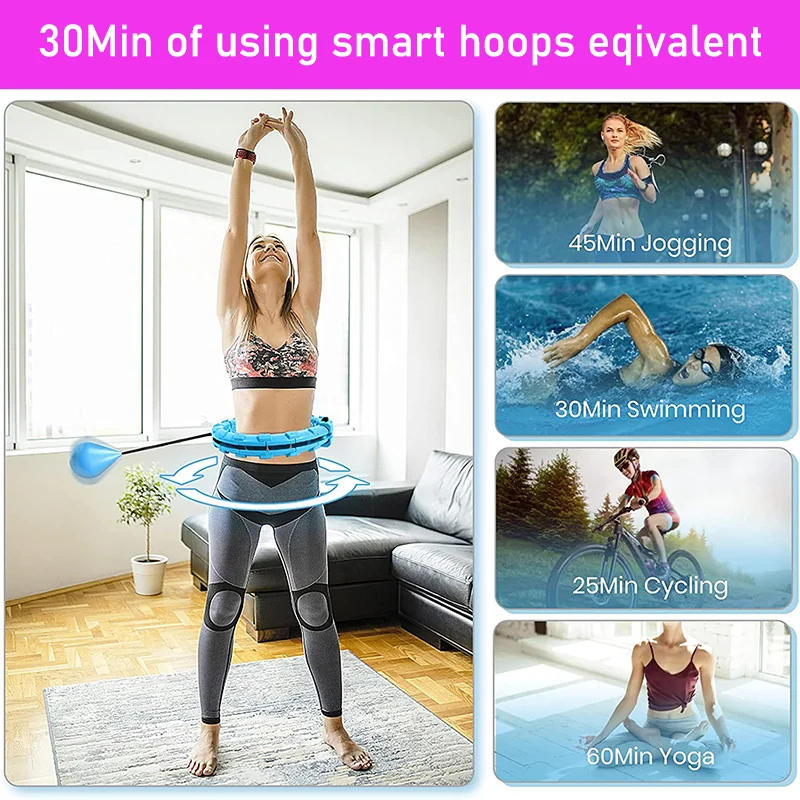 Description Picture 4 of itemFitness Hoop Weights to Exercise At Home Sports Entertainment Sport Equipment for Slimming Gym Ring Portable Body