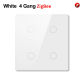 White 4 gang ZigBee