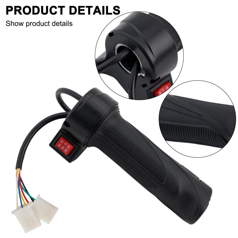 Description Picture 4 of item3speed Electric Bicycle Throttle E-bike Right Hand Grip Throttle Turning Accelerator Electric Bike Modification Accessories