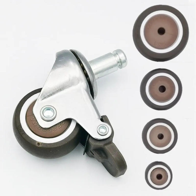 Description Picture 2 of itemNew TPR Rubber Casters Mute Replacement Trolley Case Wheels Rubber Suitcase Wheel Parts Rubber Roller