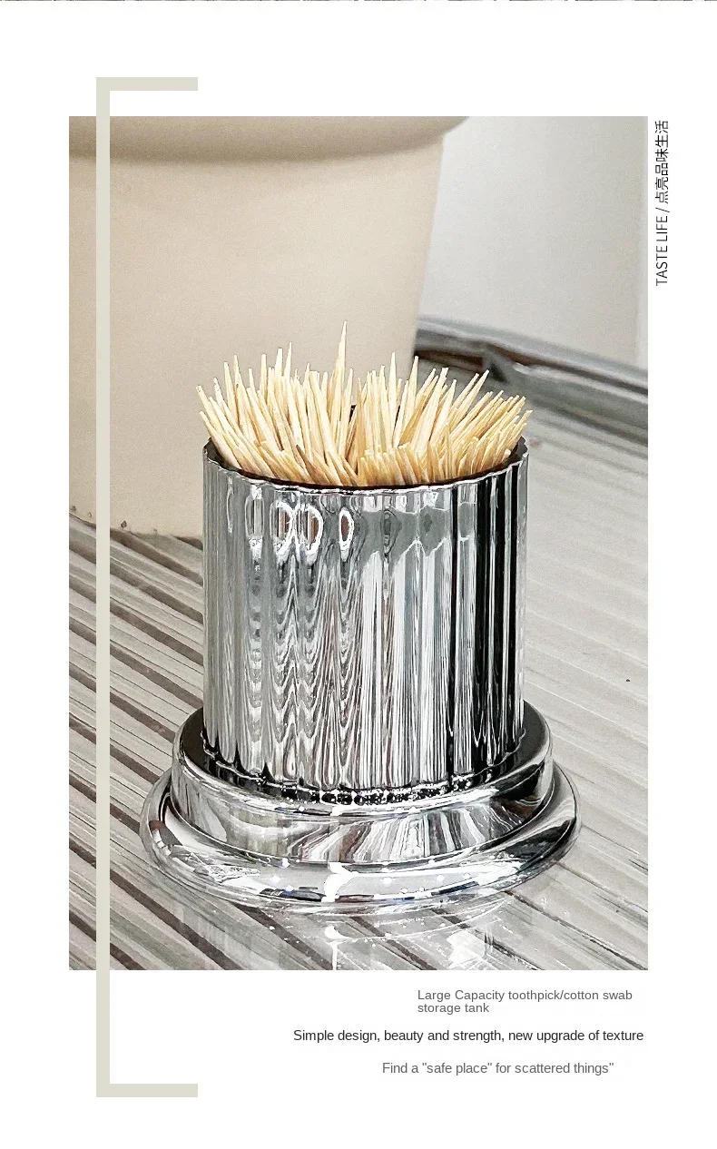 Description Picture 5 of itemCute Bear Toothpick Holder Cotton Swab Rod Storage Box Cosmetics Jewelry Bathroom Makeup Container Lipstick Organizer Box