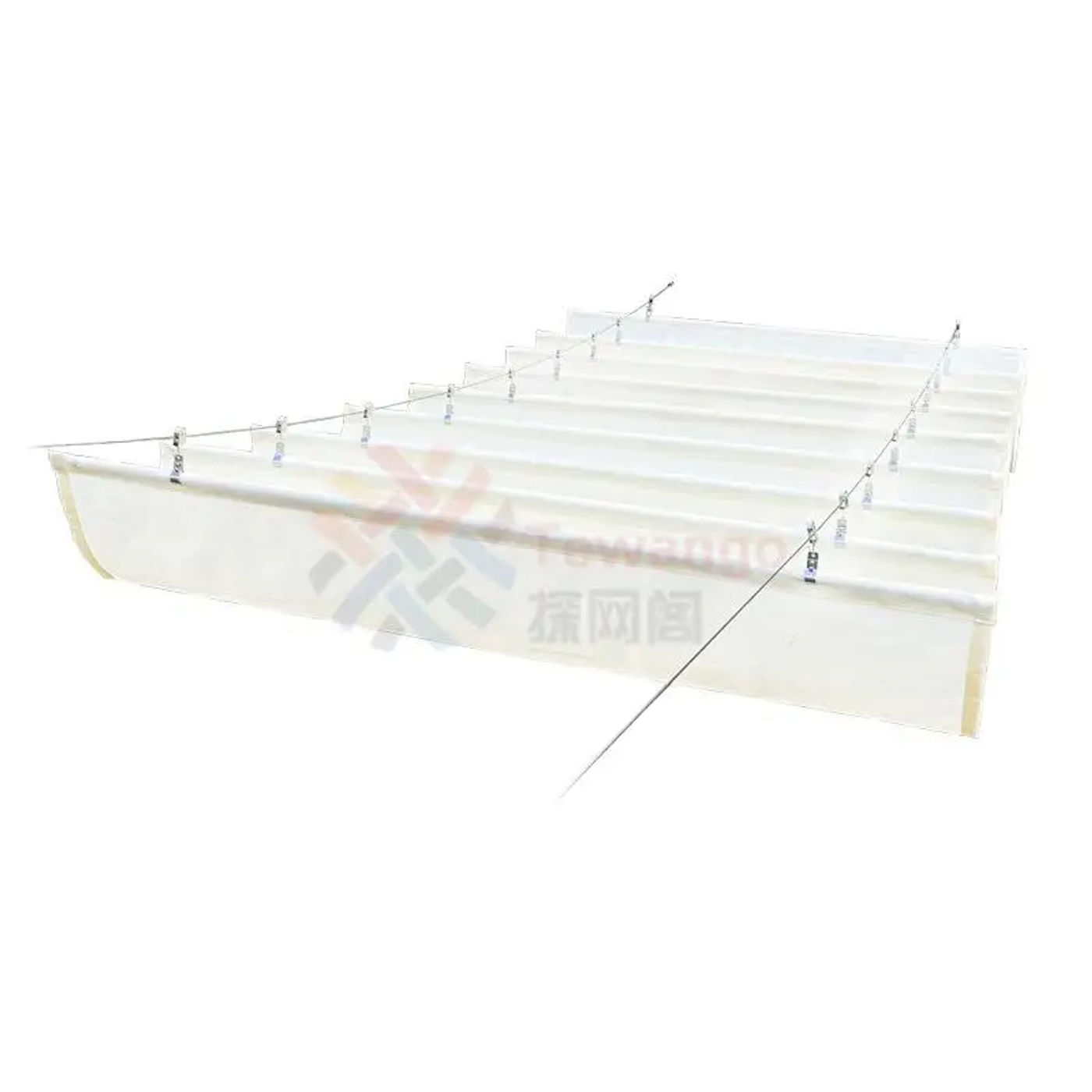 Description Picture 2 of itemWave Shade Net installation Accessories 10Pcs Wire Cord Mobing Plastic/Steel Wheel +Pipe Fasteners Fabric Holding Tube Clamp x10
