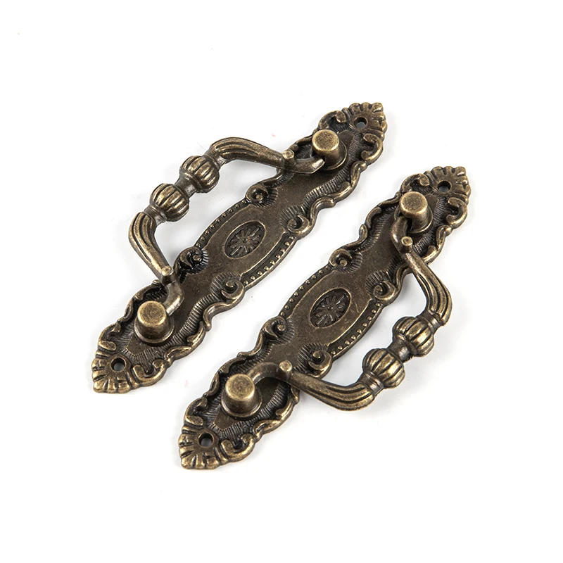 Description Picture 3 of itemAntique Pull Handles for Drawer Cabinet Door Wooden Chest Box Bin Metal Drawer