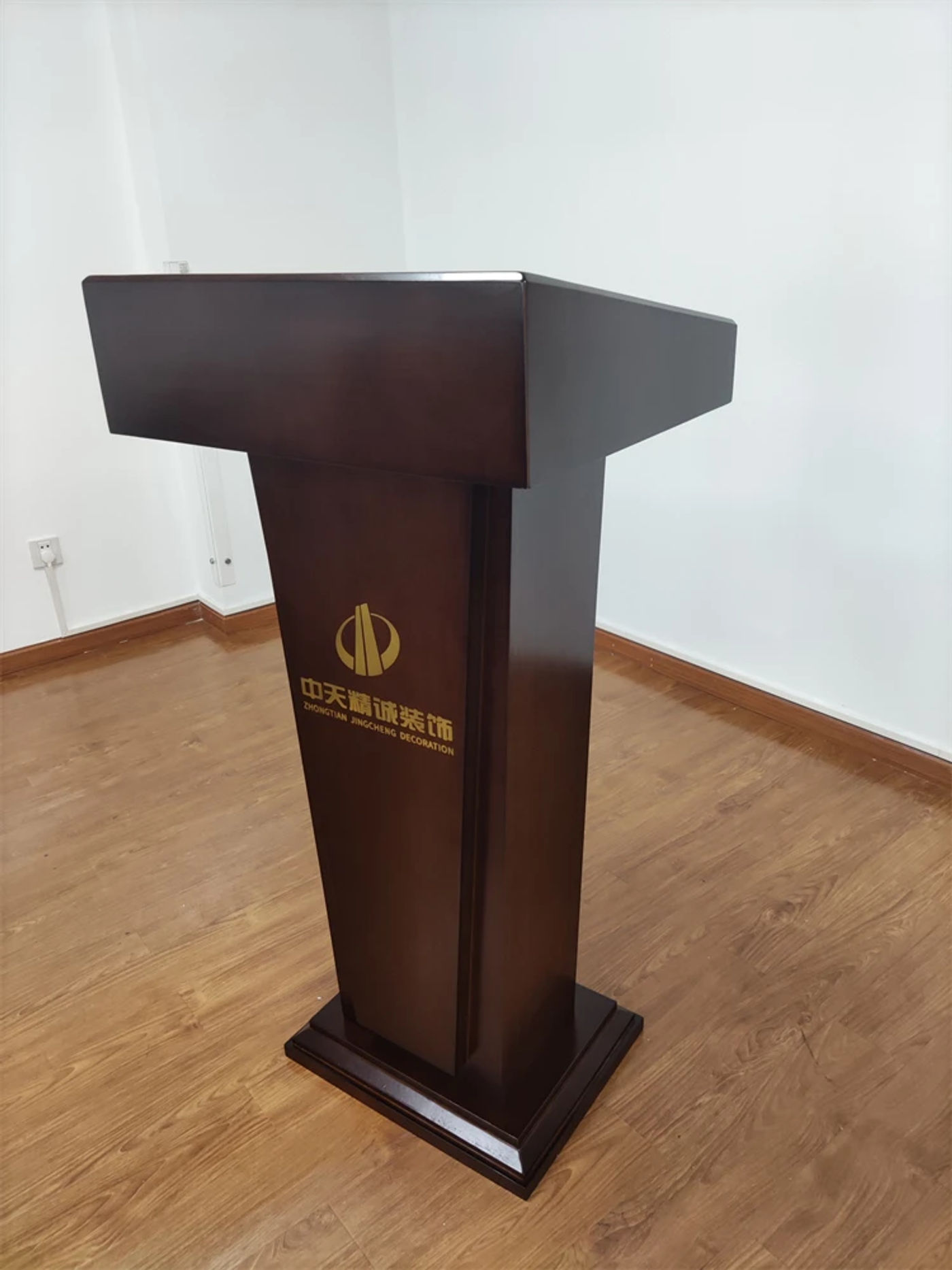 Description Picture 3 of itemHotel Restaurant Solid Wood Reception Desks Office Conference Speech Podium Stands Shopping Wedding Training Cashier Tables Z