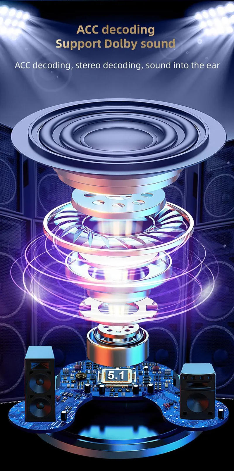 Description Picture 6 of itemY80 New Bluetooth Earphones Tws Wireless Sports Running Waterproof Noise Reduction Gaming Esports Mobile Digital Display