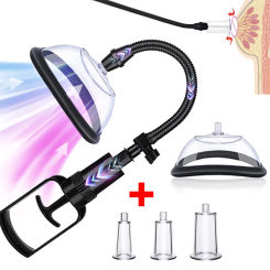 Breast & Buttocks Enlargement Massager Sucker Vacuum Breast Massage Nipple Stimulator Enlarge Pump Suction Cupping Cups Lifting