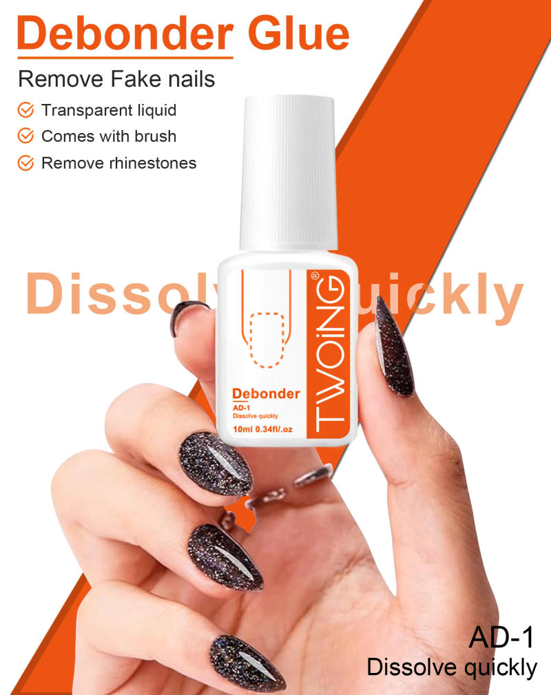 Description Picture 2 of item10ml Debonder Glues For Removeing False Nails Rhinestone Remover Tools, Manicure Accessories Fast Dissolve Liquid Nail Art Tool