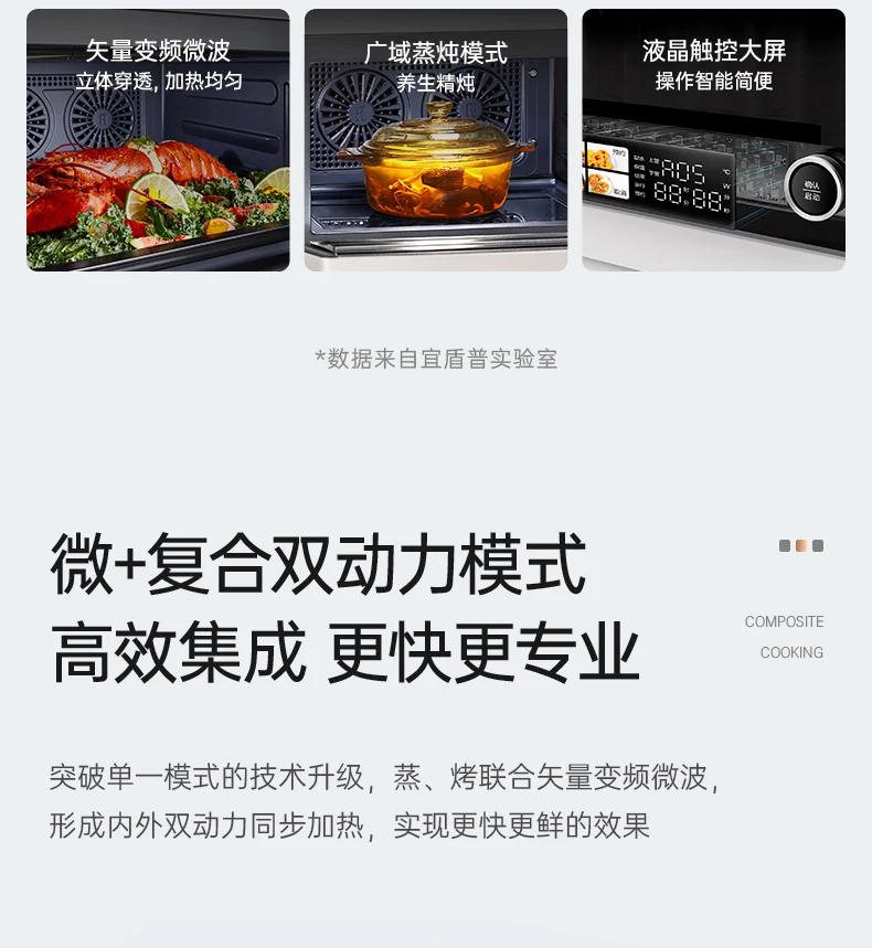 Description Picture 4 of itemX1 microwave oven, water wave furnace, micro-steaming, baking and frying machine, large-capacity four-in-one desktop household