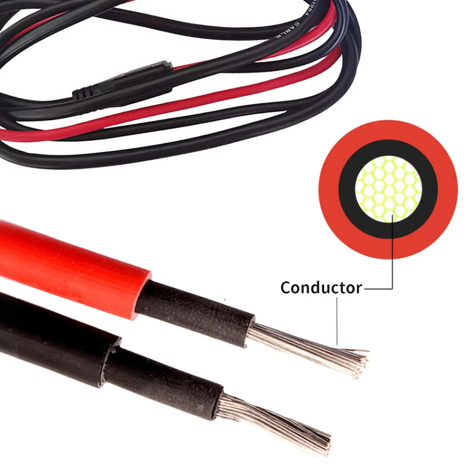 Description Picture 5 of itemSolar Panel Connector to DC5521 DC7909 Adapter Cable Wire PV Panel Sealing Joint Plug Cord Battery Wiring Solar Extension Cable