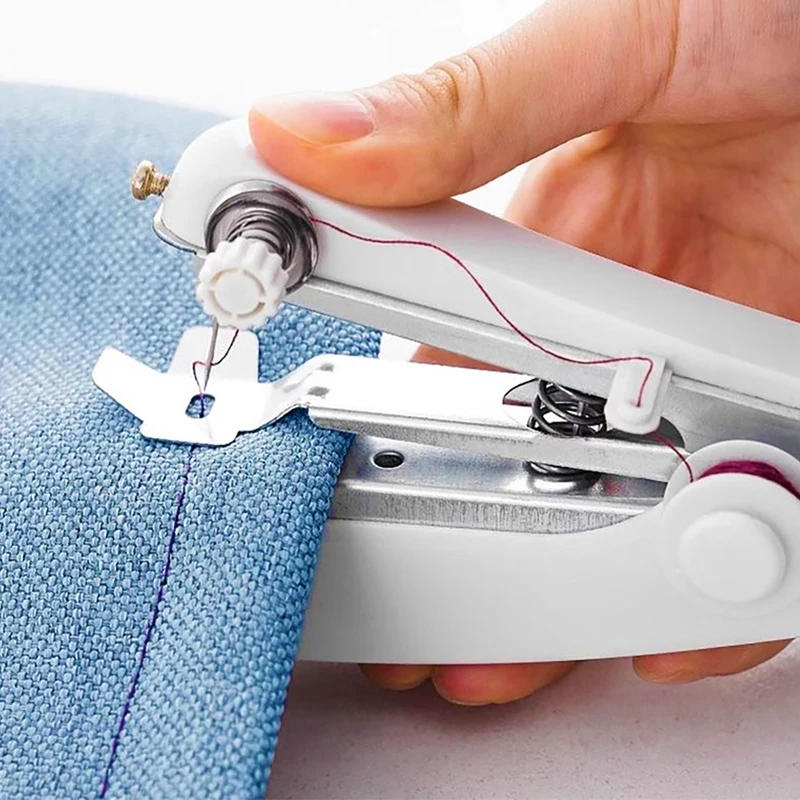 Description Picture 4 of itemMini Manual Sewing Machine Kits Portable Hand Stitcher Sewing Machine Repairing Tool For Fabric Cloth Household DIY Sewing Craft