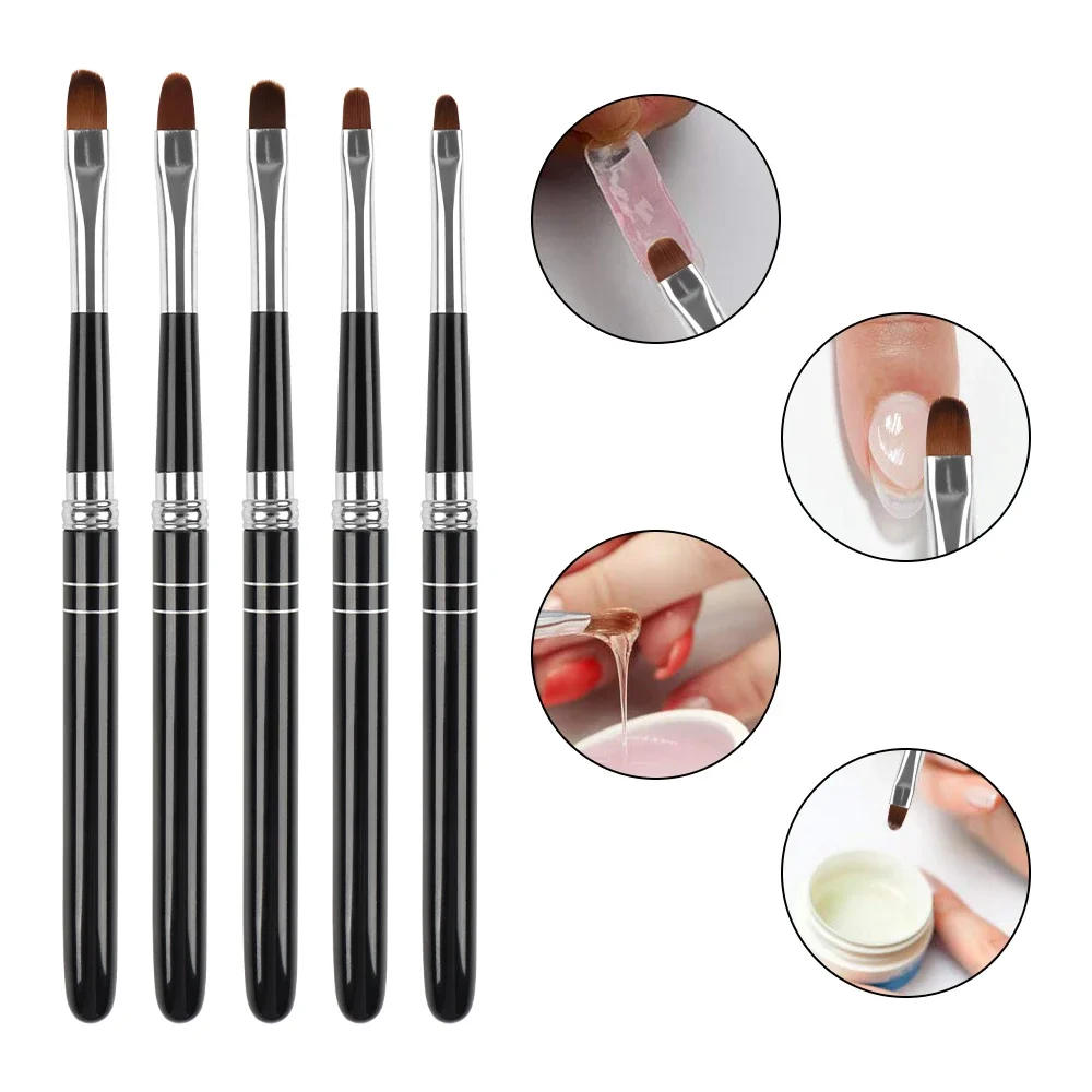 Description Picture 6 of itemBQAN #2#4#6#8Oval Brush UV Gel Nail Brush Nail Art Painting Pen Tools Manicure Art Acrylic Brushes Nail Drawing Pen Tools