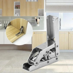 90/180 Degree Self-Locking Folding  Brackets Spring for Replace Old Hinges Cabinets Installation Tools Spare Parts