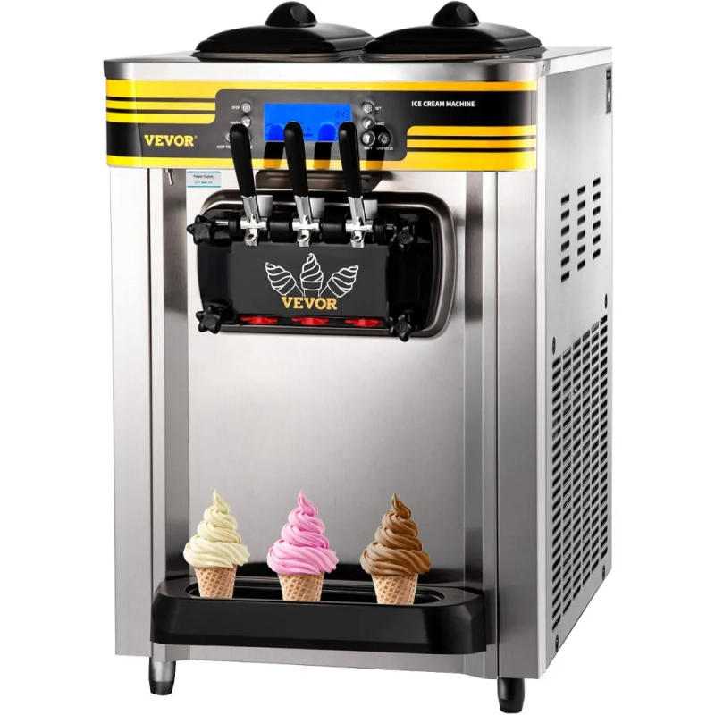 Description Picture 2 of itemSoft Serve Ice Cream Maker, 2350W Commercial Ice Cream Machine 5.8-7.9 gal per hour, Puffing & Shortage Alarm