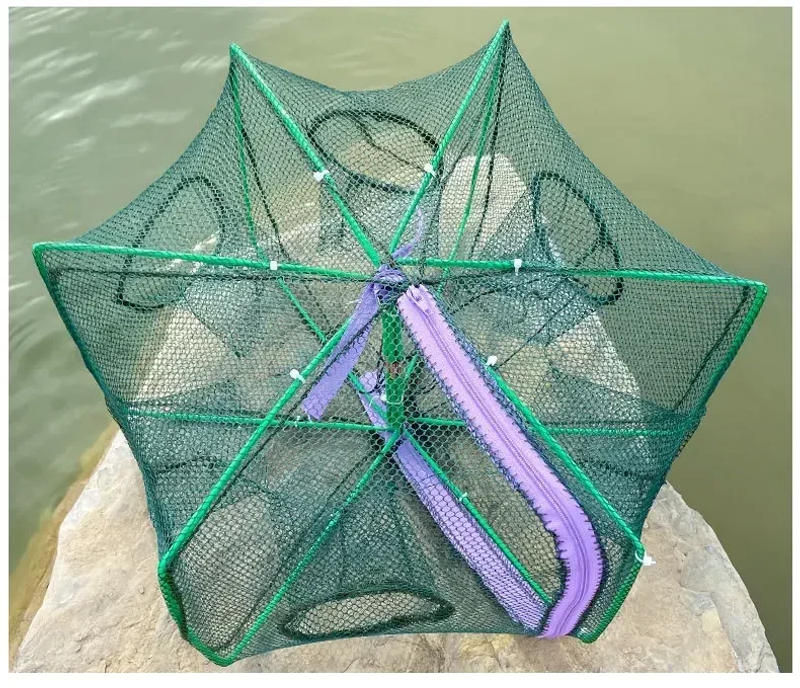 Description Picture 4 of itemMesh For Fishing Net/Tackle/Cage Folding Crayfish Catcher Casting/Fish Network Crab/Crayfish/Shrimp/Smelt/Eels Traps fishing