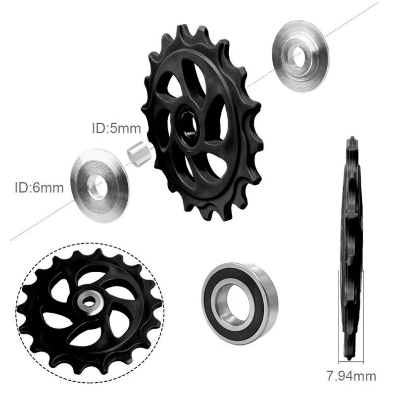 Description Picture 2 of item10T 11T 12T 13T 14T 15T 16T 17T 18T Bearing Bicycle Rear-Jockey Wheel MTB Bike Rear Derailleur Pulley Roller For-Shimano-Sram