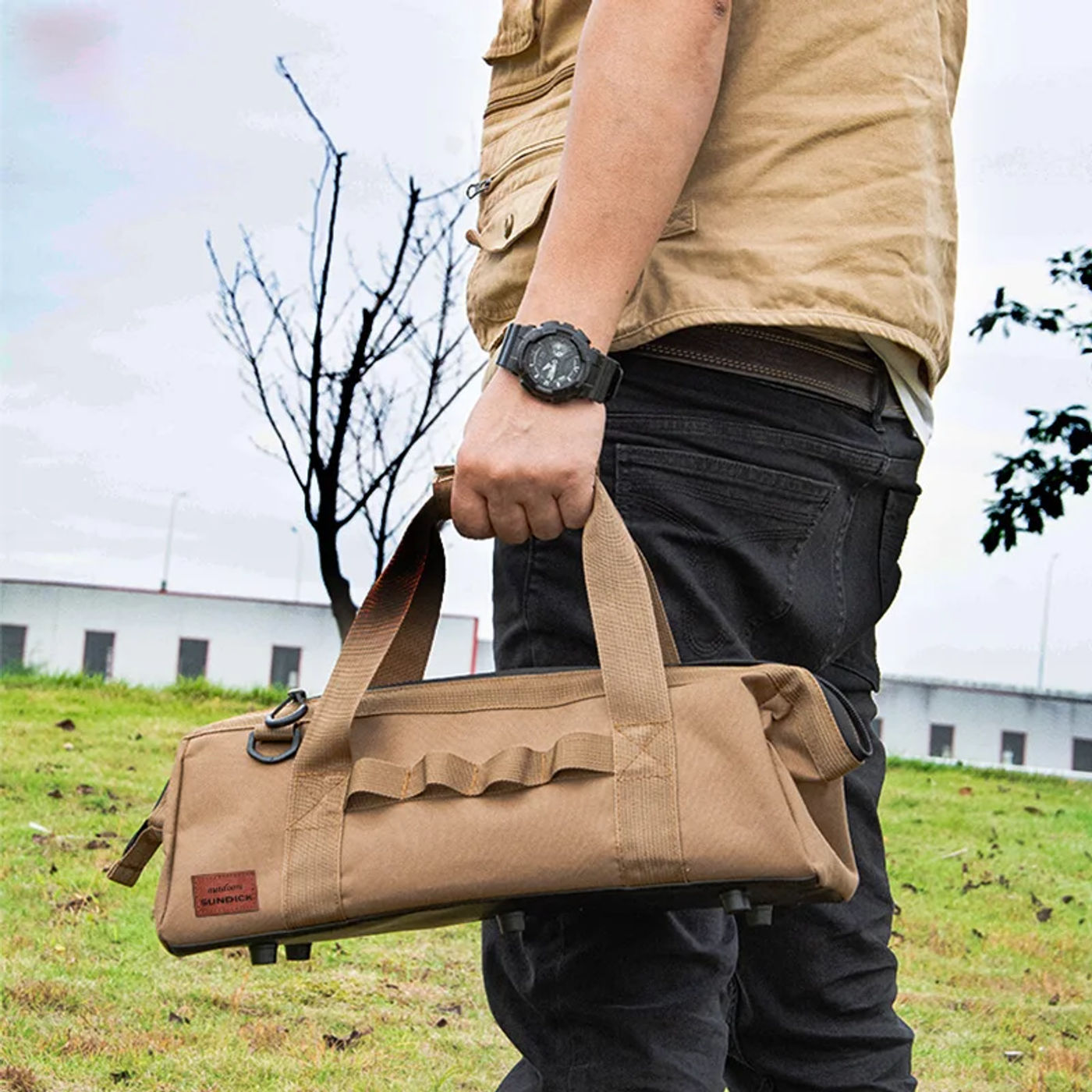 Description Picture 5 of itemCamping Tool Bag Large Capacity Wide Mouth Storage Tool Bag Water Resistant Gear Bag