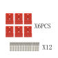 6PCS RED
