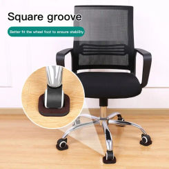 Office Chair Wheel Stopper Furniture Caster Cups Hardwood Floor Protectors Anti Vibration Pad Chair Roller Feet Anti-slip Mat